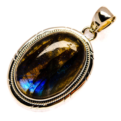 Labradorite Pendants handcrafted by Ana Silver Co - PD24668 - Photo 2