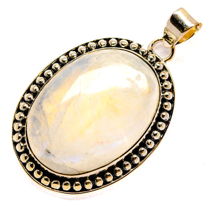 Rainbow Moonstone Pendants handcrafted by Ana Silver Co - PD24670 - Photo 2
