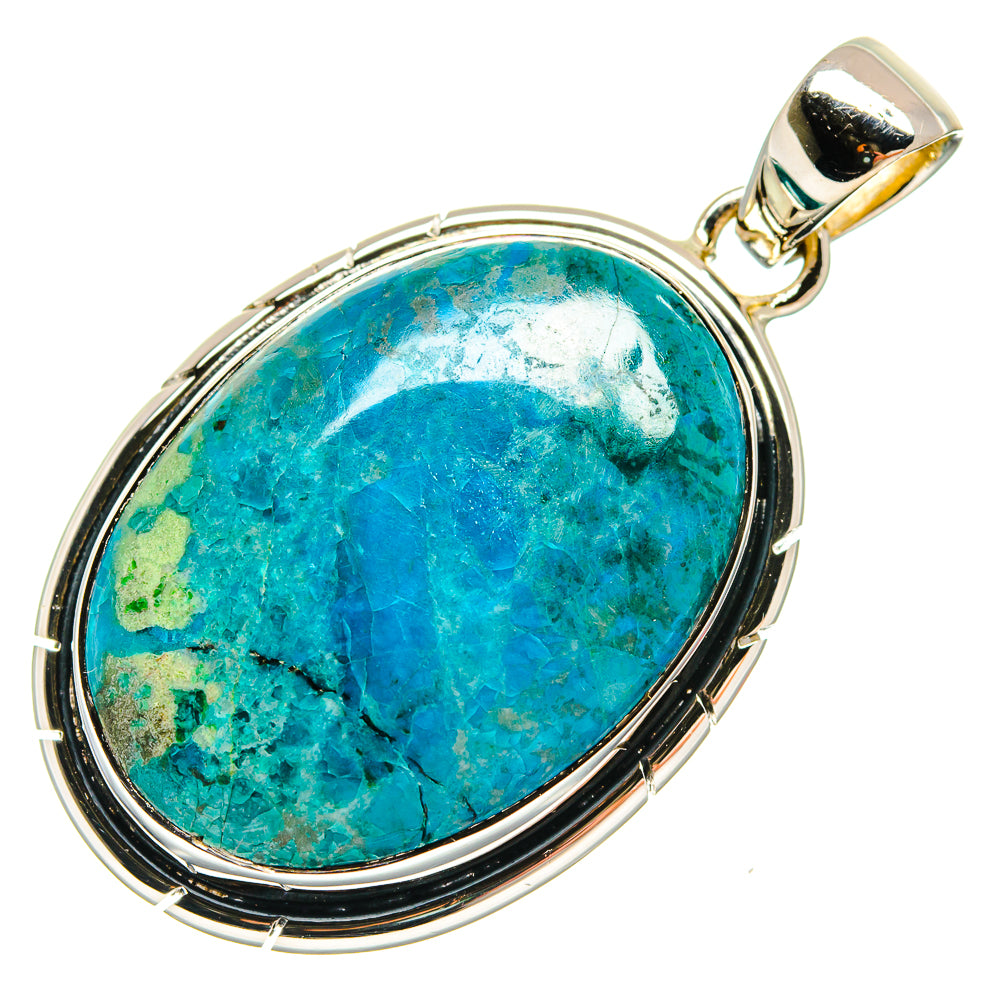 Chrysocolla Pendants handcrafted by Ana Silver Co - PD24677 - Photo 2