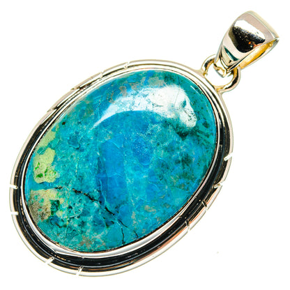 Chrysocolla Pendants handcrafted by Ana Silver Co - PD24677 - Photo 2