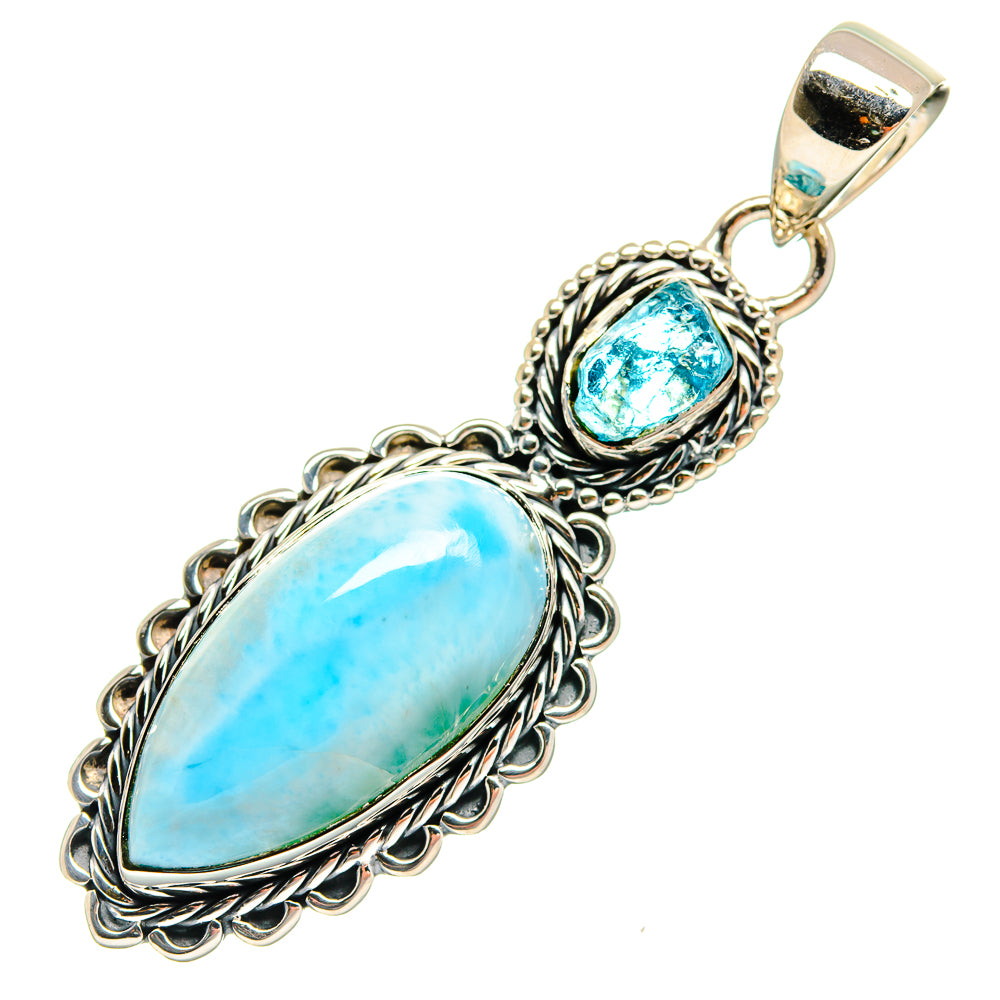 Larimar Pendants handcrafted by Ana Silver Co - PD24702 - Photo 2