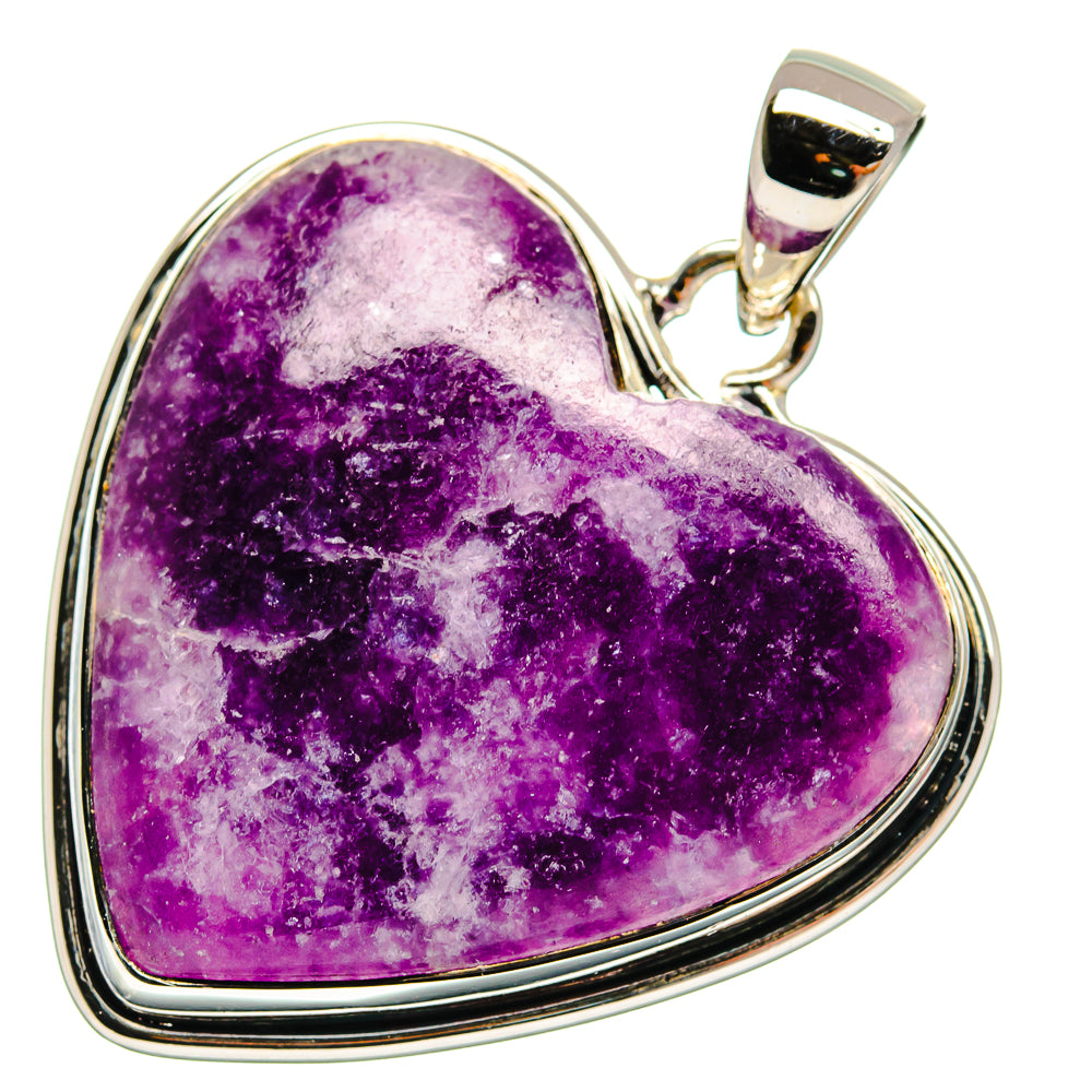 Lepidolite Pendants handcrafted by Ana Silver Co - PD24703 - Photo 2