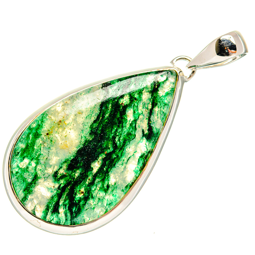 Green Aventurine Pendants handcrafted by Ana Silver Co - PD24705 - Photo 2