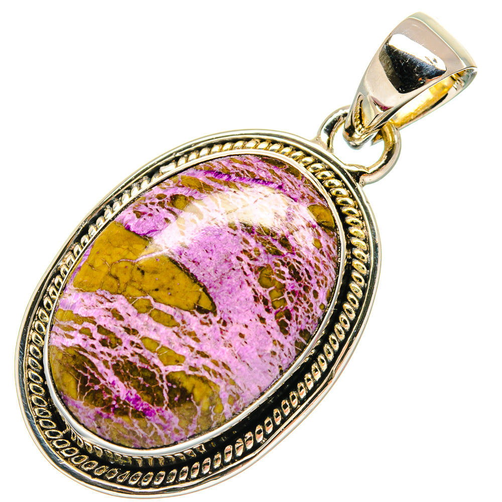 Stichtite Pendants handcrafted by Ana Silver Co - PD24708 - Photo 2
