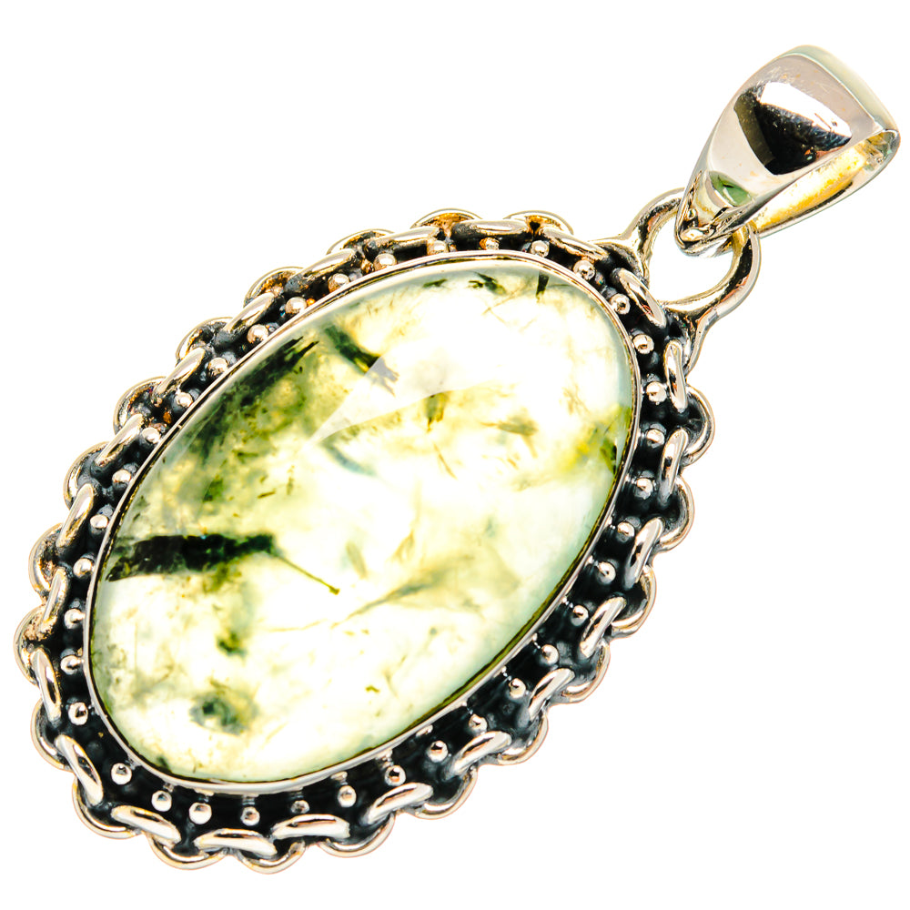 Prehnite Pendants handcrafted by Ana Silver Co - PD24717 - Photo 2