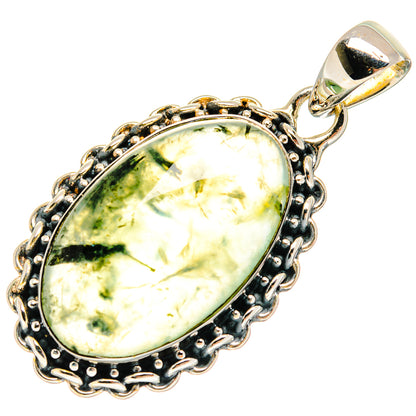 Prehnite Pendants handcrafted by Ana Silver Co - PD24717 - Photo 2