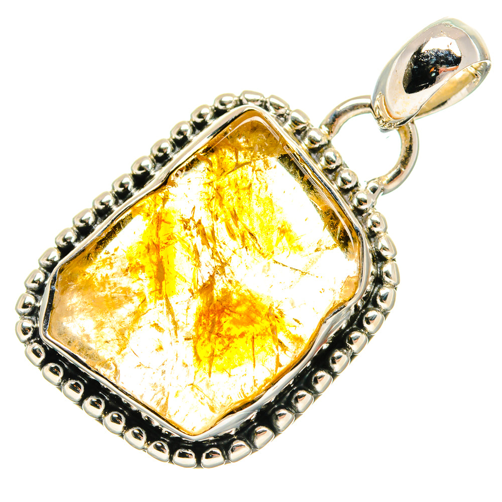 Citrine Pendants handcrafted by Ana Silver Co - PD24719 - Photo 2