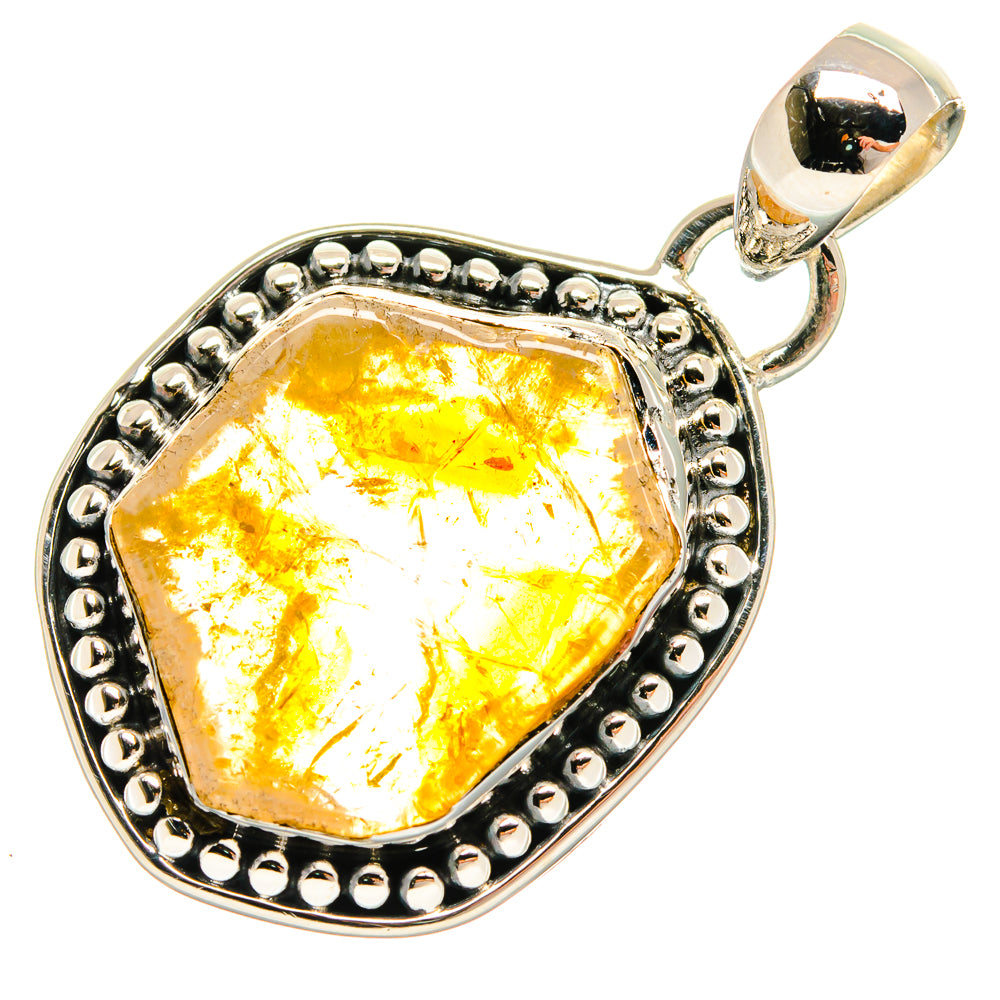 Citrine Pendants handcrafted by Ana Silver Co - PD24721 - Photo 2
