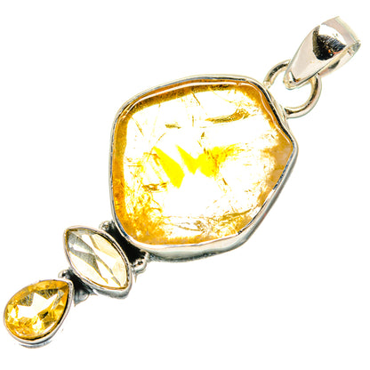 Citrine Pendants handcrafted by Ana Silver Co - PD24724 - Photo 2