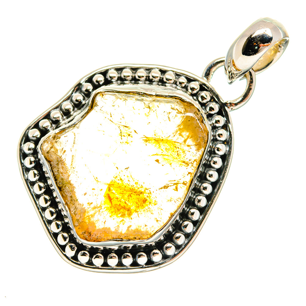 Citrine Pendants handcrafted by Ana Silver Co - PD24725 - Photo 2