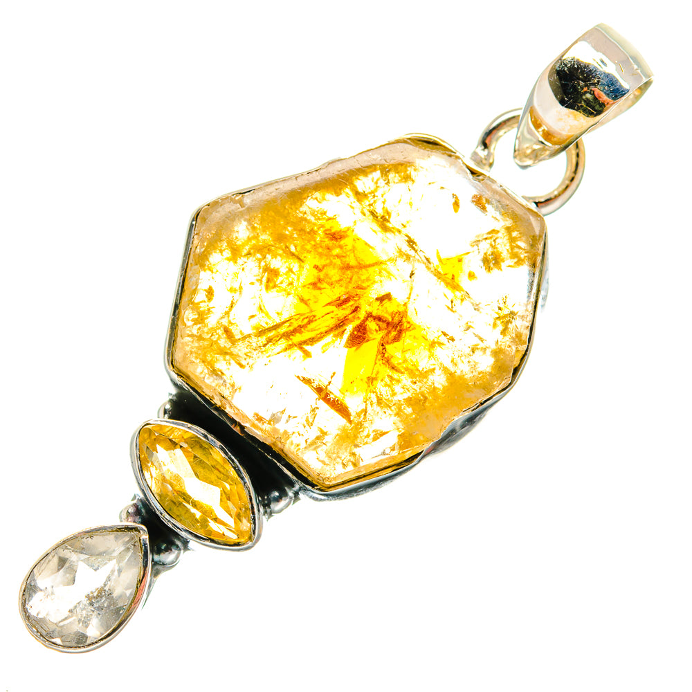 Citrine Pendants handcrafted by Ana Silver Co - PD24726 - Photo 2