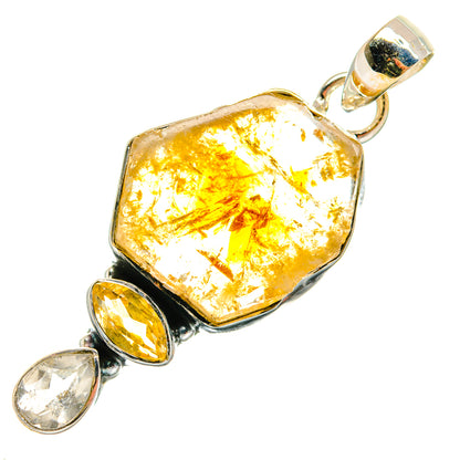 Citrine Pendants handcrafted by Ana Silver Co - PD24726 - Photo 2