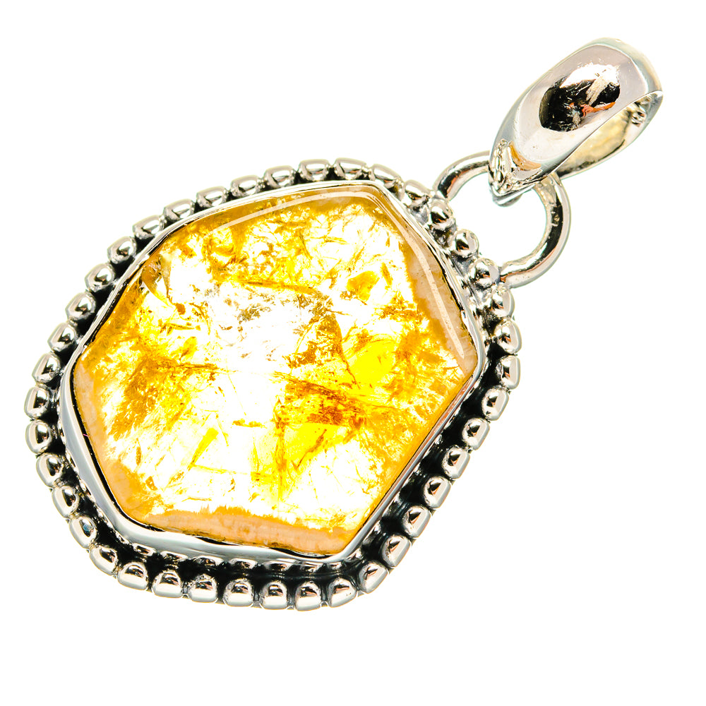 Citrine Pendants handcrafted by Ana Silver Co - PD24730 - Photo 2