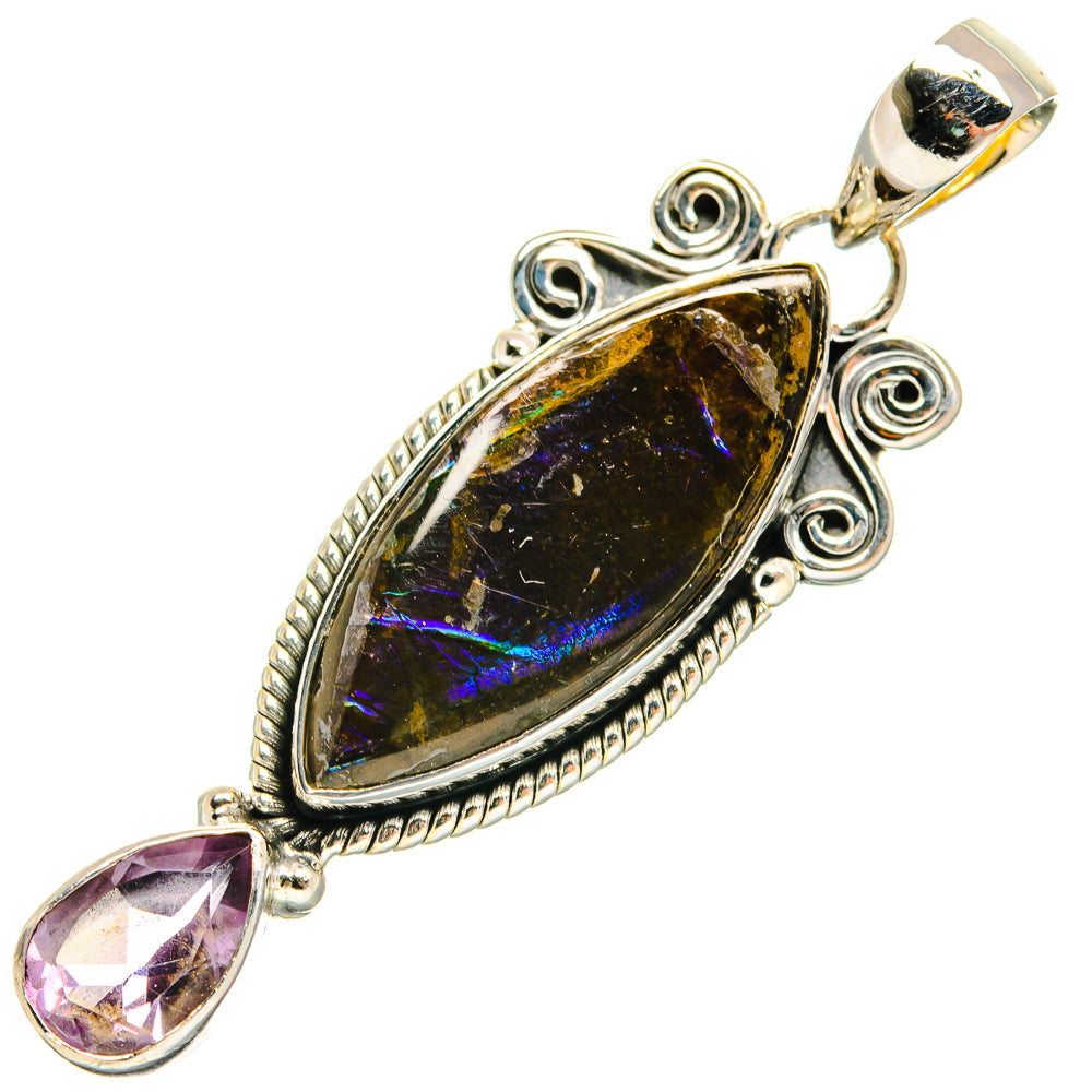 Ammolite Pendants handcrafted by Ana Silver Co - PD24739 - Photo 2