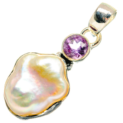 Mother Of Pearl Pendants handcrafted by Ana Silver Co - PD24741 - Photo 2