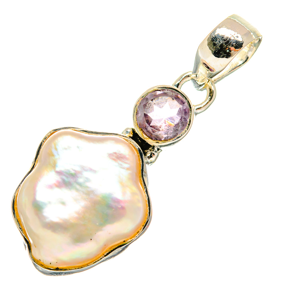 Mother Of Pearl Pendants handcrafted by Ana Silver Co - PD24746 - Photo 2