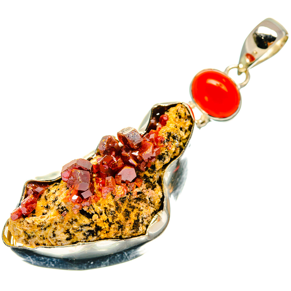 Vanadinite Pendants handcrafted by Ana Silver Co - PD24757 - Photo 2