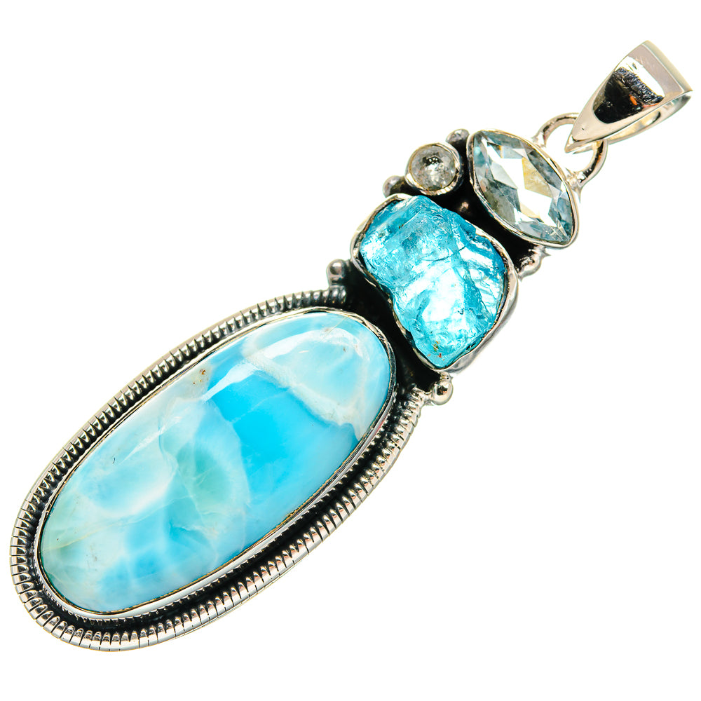 Larimar Pendants handcrafted by Ana Silver Co - PD24767 - Photo 2
