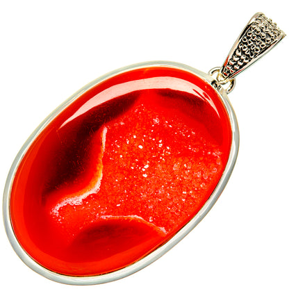 Red Geode Pendants handcrafted by Ana Silver Co - PD24769 - Photo 2