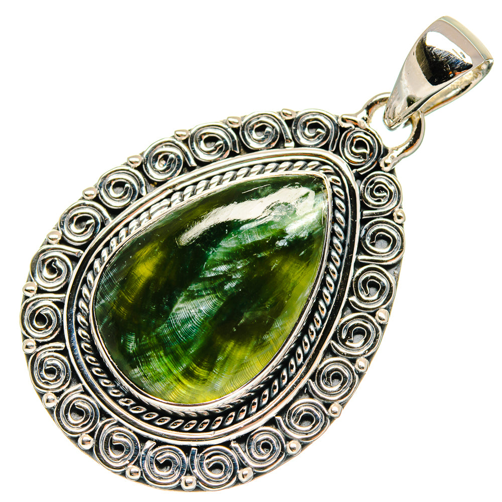 Seraphinite Pendants handcrafted by Ana Silver Co - PD24779 - Photo 2
