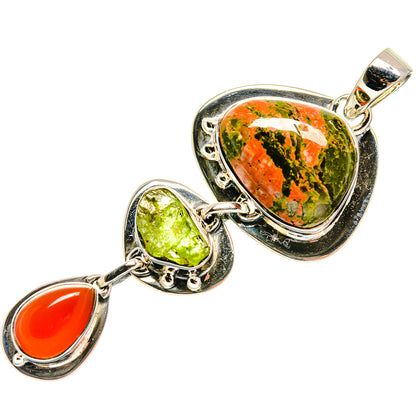 Unakite Pendants handcrafted by Ana Silver Co - PD24782 - Photo 2
