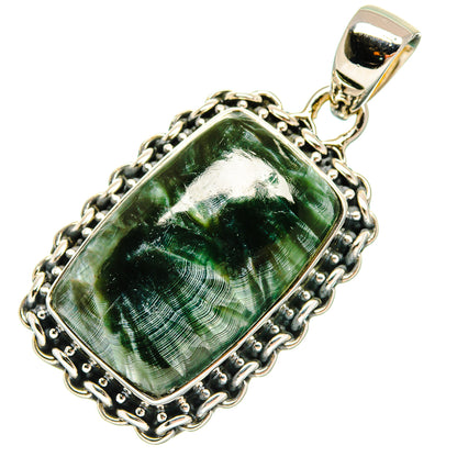 Seraphinite Pendants handcrafted by Ana Silver Co - PD24788 - Photo 2