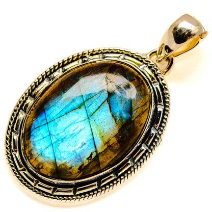 Labradorite Pendants handcrafted by Ana Silver Co - PD24793 - Photo 2