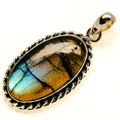 Labradorite Pendants handcrafted by Ana Silver Co - PD24794 - Photo 2