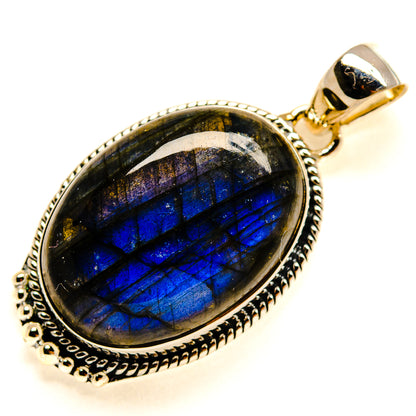 Labradorite Pendants handcrafted by Ana Silver Co - PD24797 - Photo 2