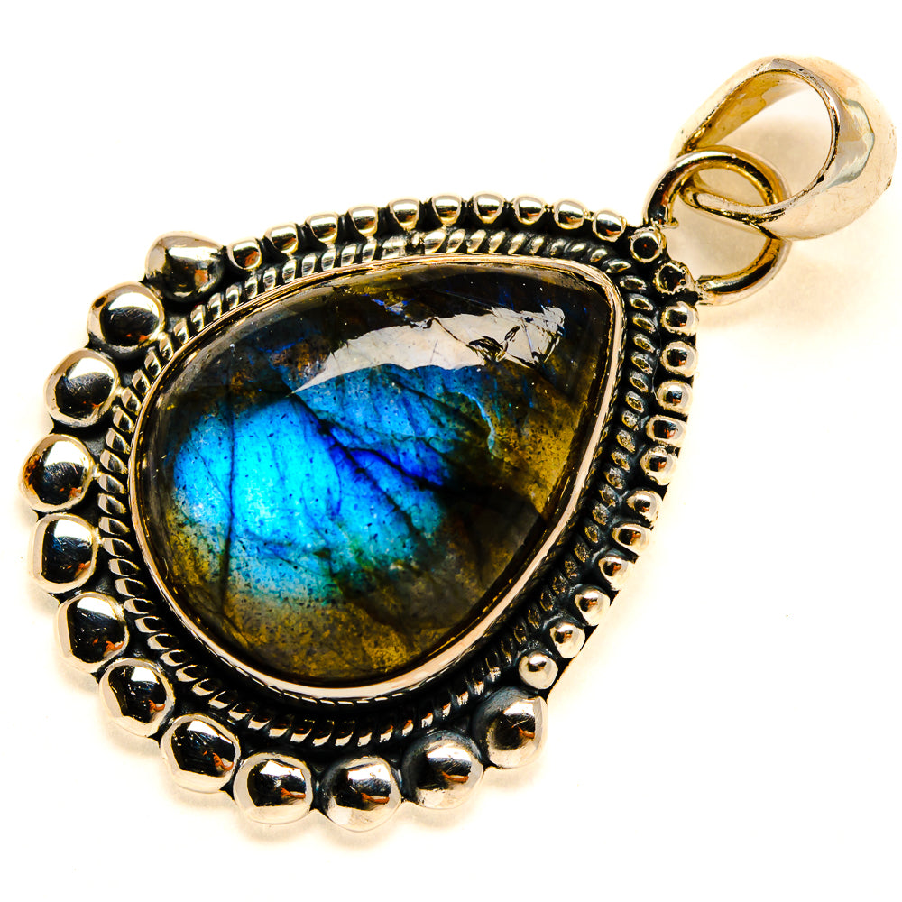 Labradorite Pendants handcrafted by Ana Silver Co - PD24799 - Photo 2