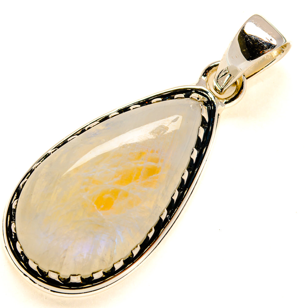 Rainbow Moonstone Pendants handcrafted by Ana Silver Co - PD24807 - Photo 2