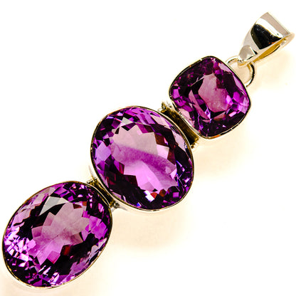 Amethyst Pendants handcrafted by Ana Silver Co - PD24808 - Photo 2