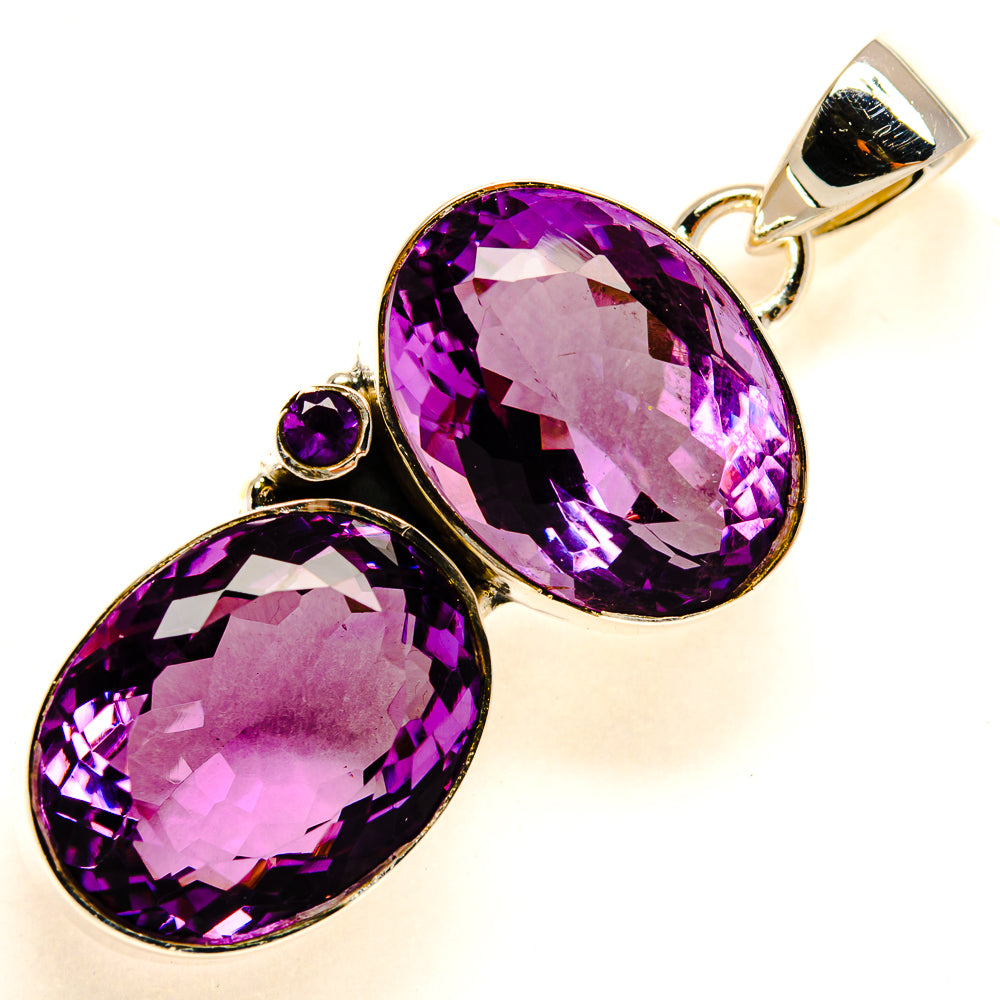 Amethyst Pendants handcrafted by Ana Silver Co - PD24809 - Photo 2