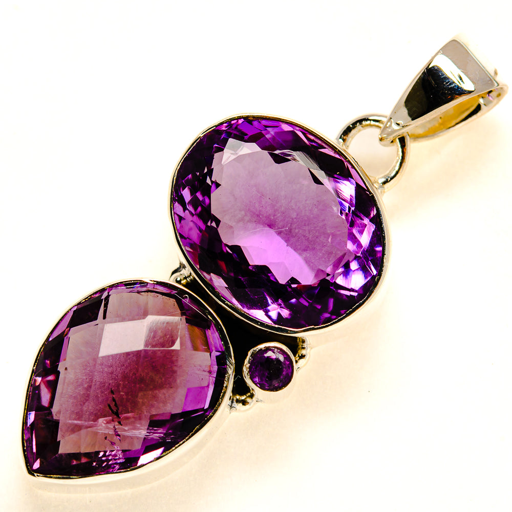 Amethyst Pendants handcrafted by Ana Silver Co - PD24810 - Photo 2