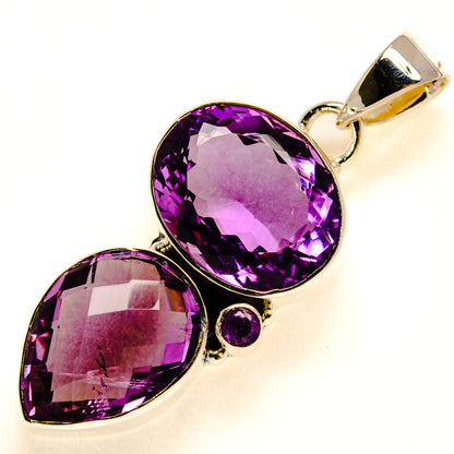 Amethyst Pendants handcrafted by Ana Silver Co - PD24810 - Photo 2