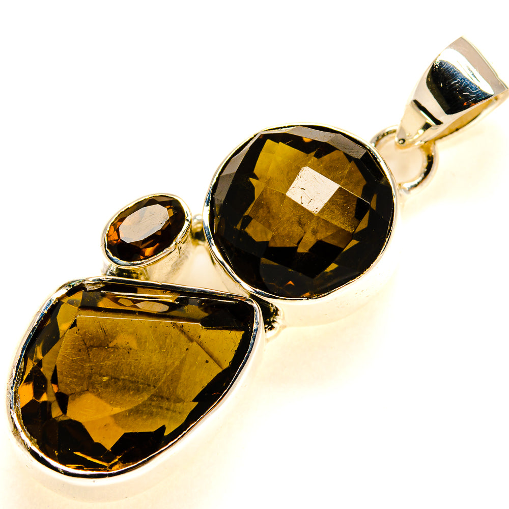 Smoky Quartz Pendants handcrafted by Ana Silver Co - PD24811 - Photo 2
