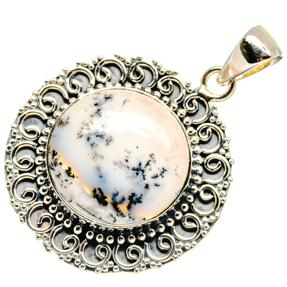 Dendritic Opal Pendants handcrafted by Ana Silver Co - PD24816 - Photo 2
