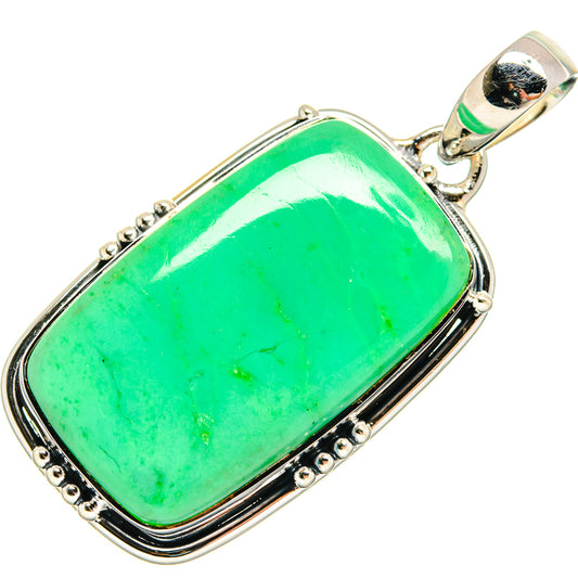 Chrysoprase Pendants handcrafted by Ana Silver Co - PD24826 - Photo 2