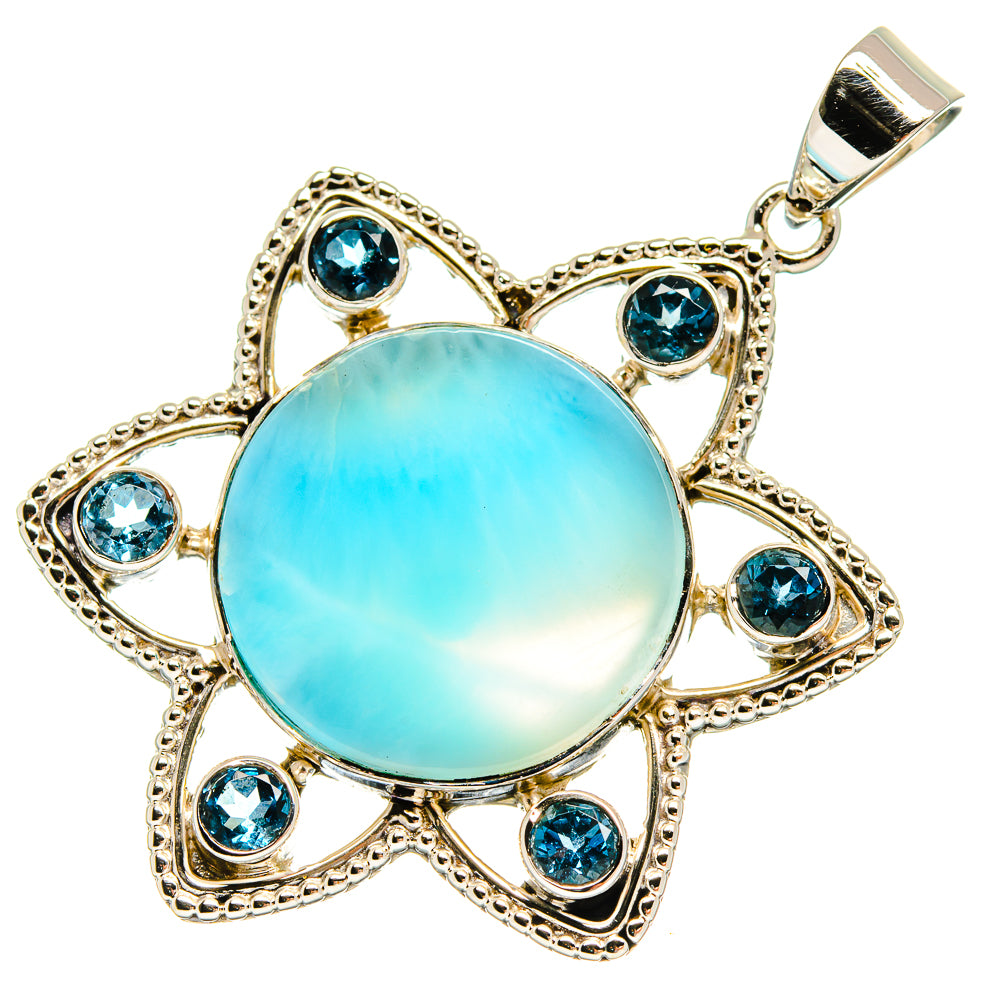 Larimar Pendants handcrafted by Ana Silver Co - PD24835 - Photo 2