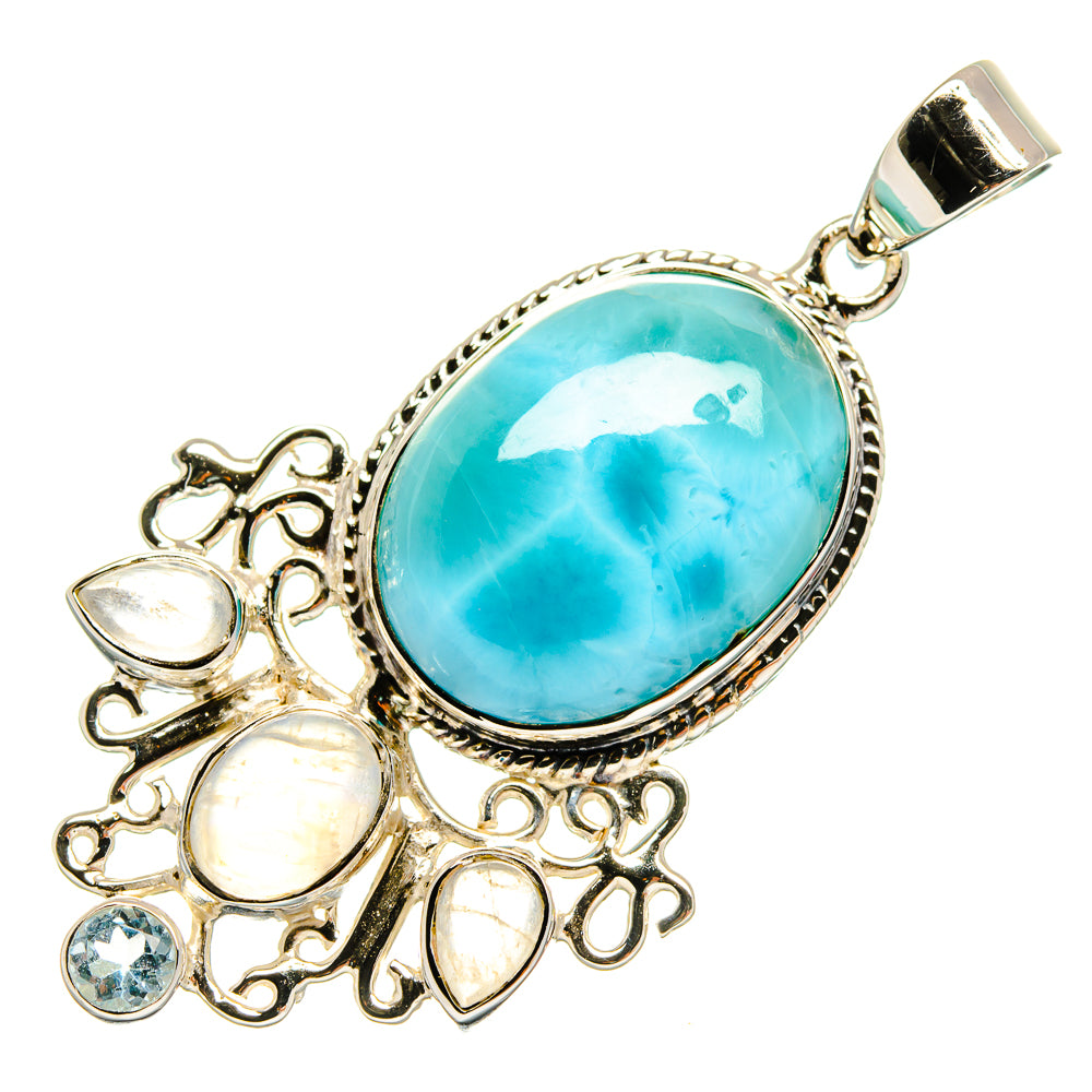 Larimar Pendants handcrafted by Ana Silver Co - PD24836 - Photo 2