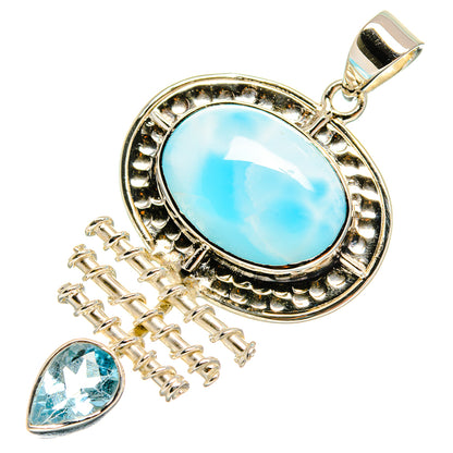 Larimar Pendants handcrafted by Ana Silver Co - PD24837 - Photo 2