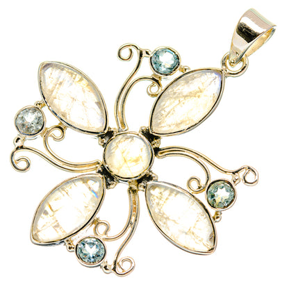 Rainbow Moonstone Pendants handcrafted by Ana Silver Co - PD24846 - Photo 2
