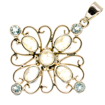 Rainbow Moonstone Pendants handcrafted by Ana Silver Co - PD24849 - Photo 2