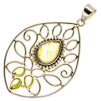 Labradorite Pendants handcrafted by Ana Silver Co - PD24853 - Photo 2