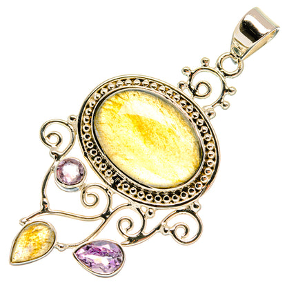 Labradorite Pendants handcrafted by Ana Silver Co - PD24854 - Photo 2