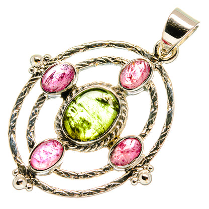 Green Tourmaline Pendants handcrafted by Ana Silver Co - PD24857 - Photo 2