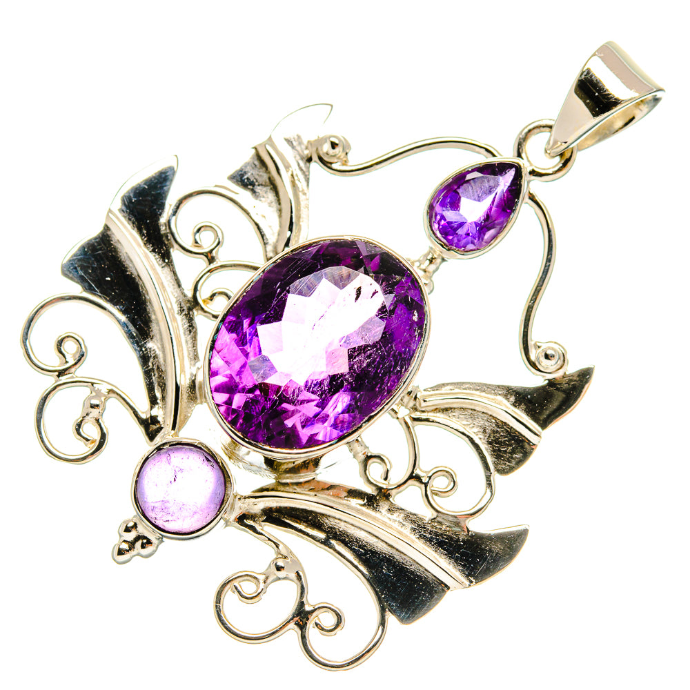 Amethyst Pendants handcrafted by Ana Silver Co - PD24860 - Photo 2