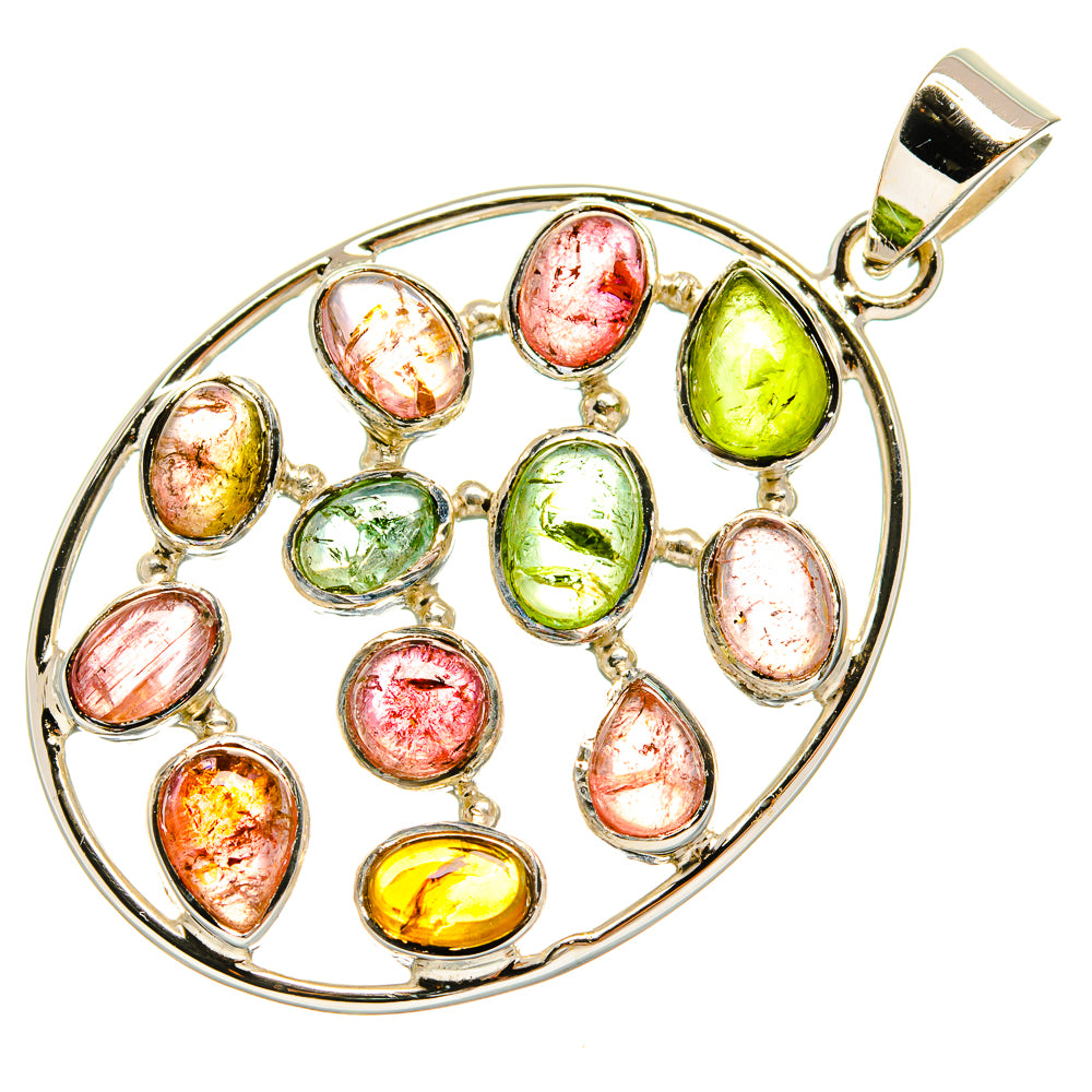 Green Tourmaline Pendants handcrafted by Ana Silver Co - PD24862 - Photo 2