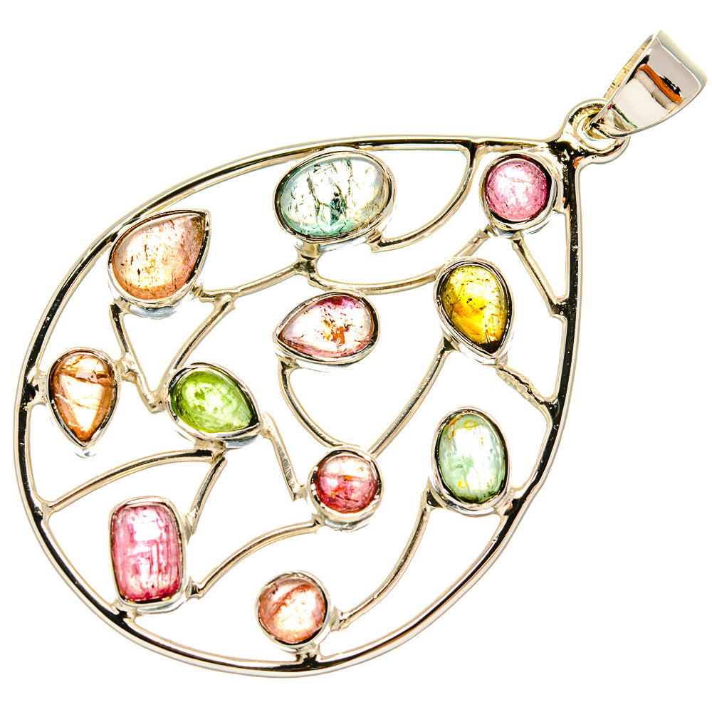 Green Tourmaline Pendants handcrafted by Ana Silver Co - PD24864 - Photo 2