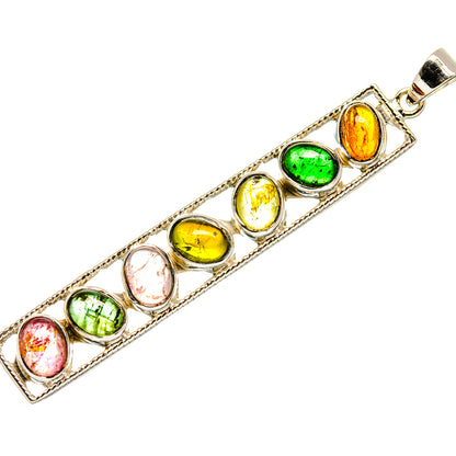 Green Tourmaline Pendants handcrafted by Ana Silver Co - PD24877 - Photo 2